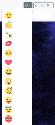 Emoji-Reaktion