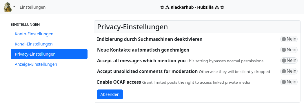 Privacy-Einstellungen 01