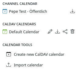 Kalender-Verwaltung